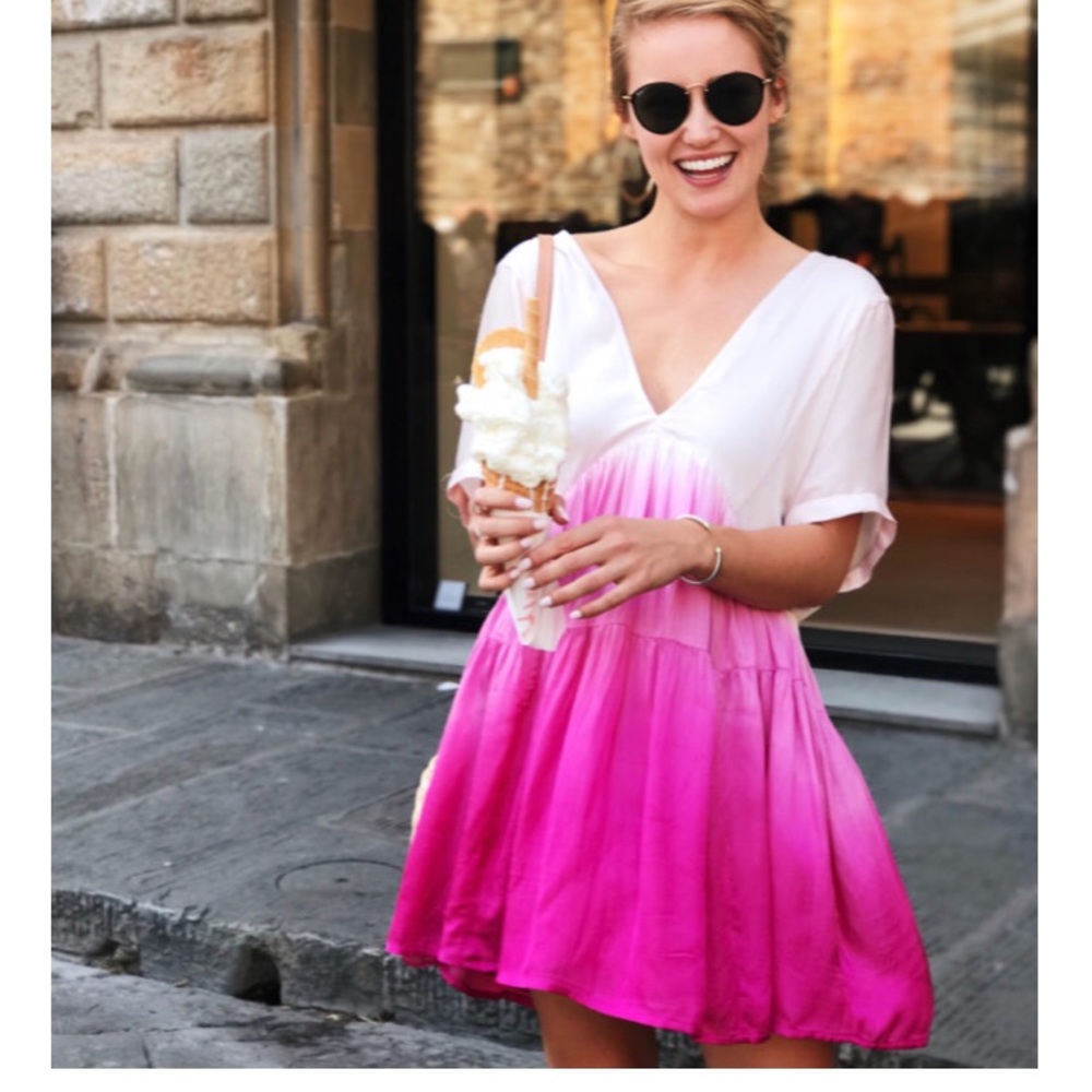 Free People Pink Ombré Dress